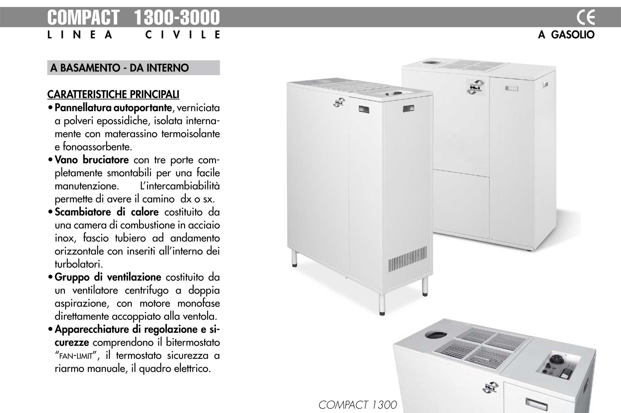 Generatori aria calda civile COMPACT 1300-3000